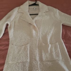 CANDIE'S Swether tipe Cardigan,  Beige,size small, 2 pockets by